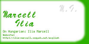 marcell ilia business card